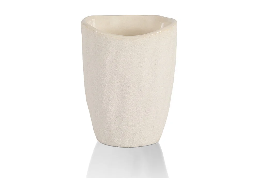 Pot brosse à dents - Céramique beige - MIA