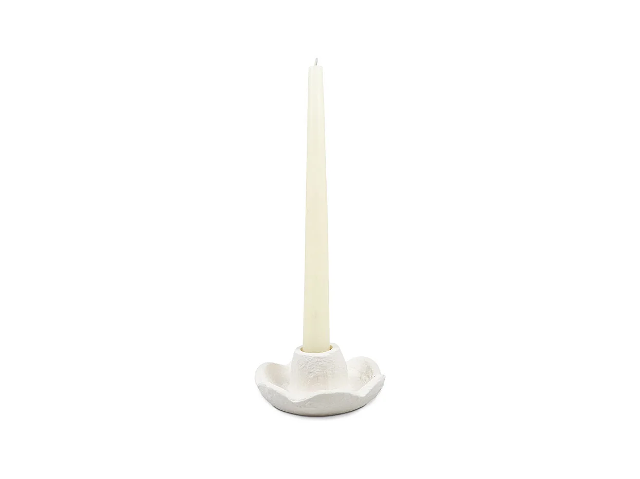 Bougeoir - Céramique blanche - ORO
