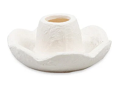 Bougeoir - Céramique blanche - ORO