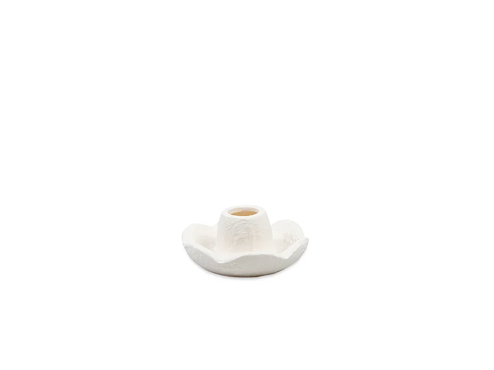 Bougeoir - Céramique blanche - ORO