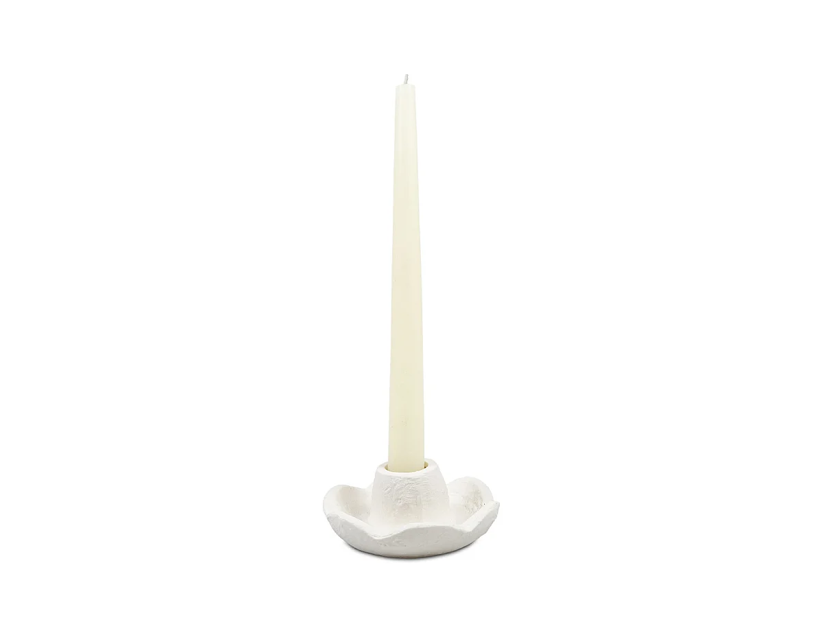 Bougeoir - Céramique blanche - ORO