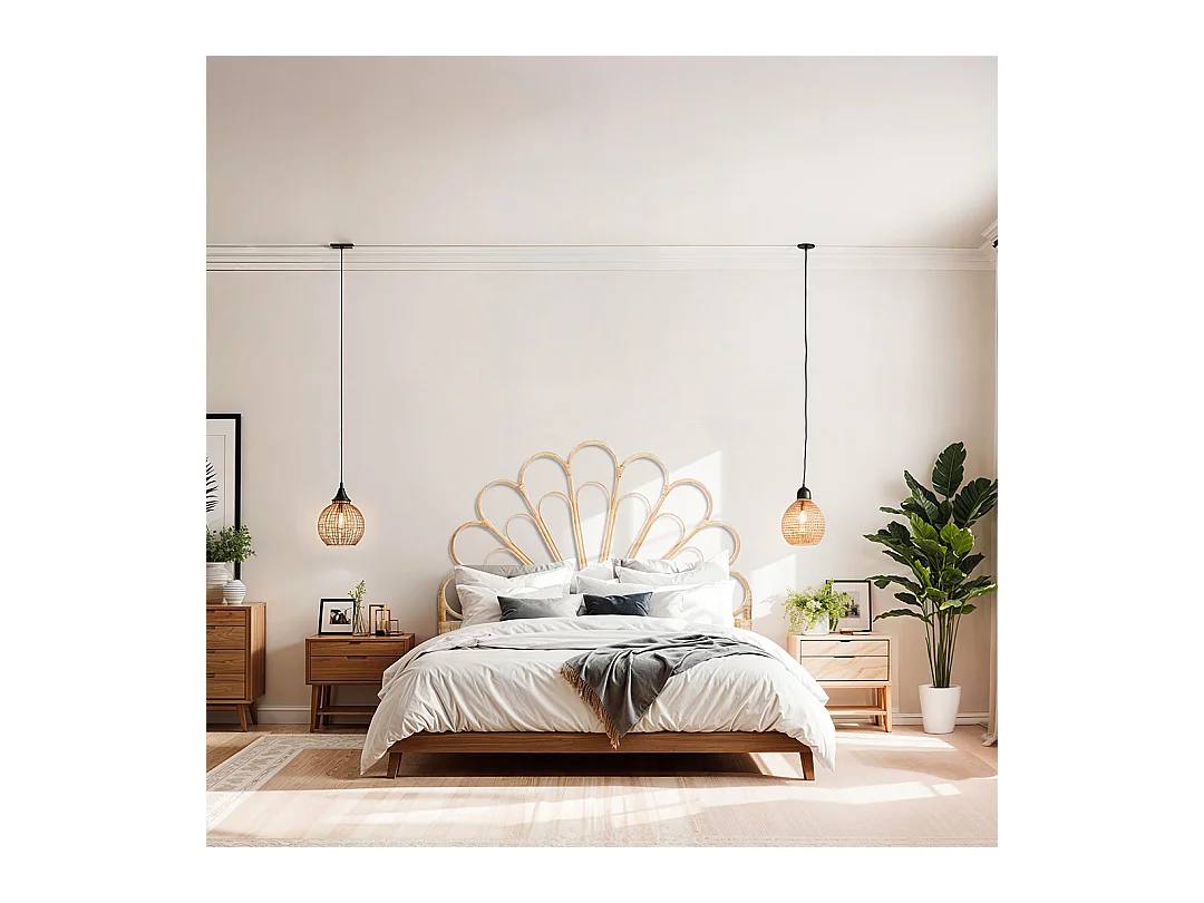 Tête de lit rotin LYRA 160 cm