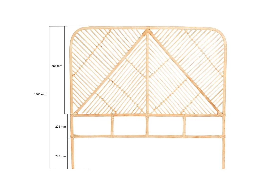 Tête de lit rotin ORLA 180 cm