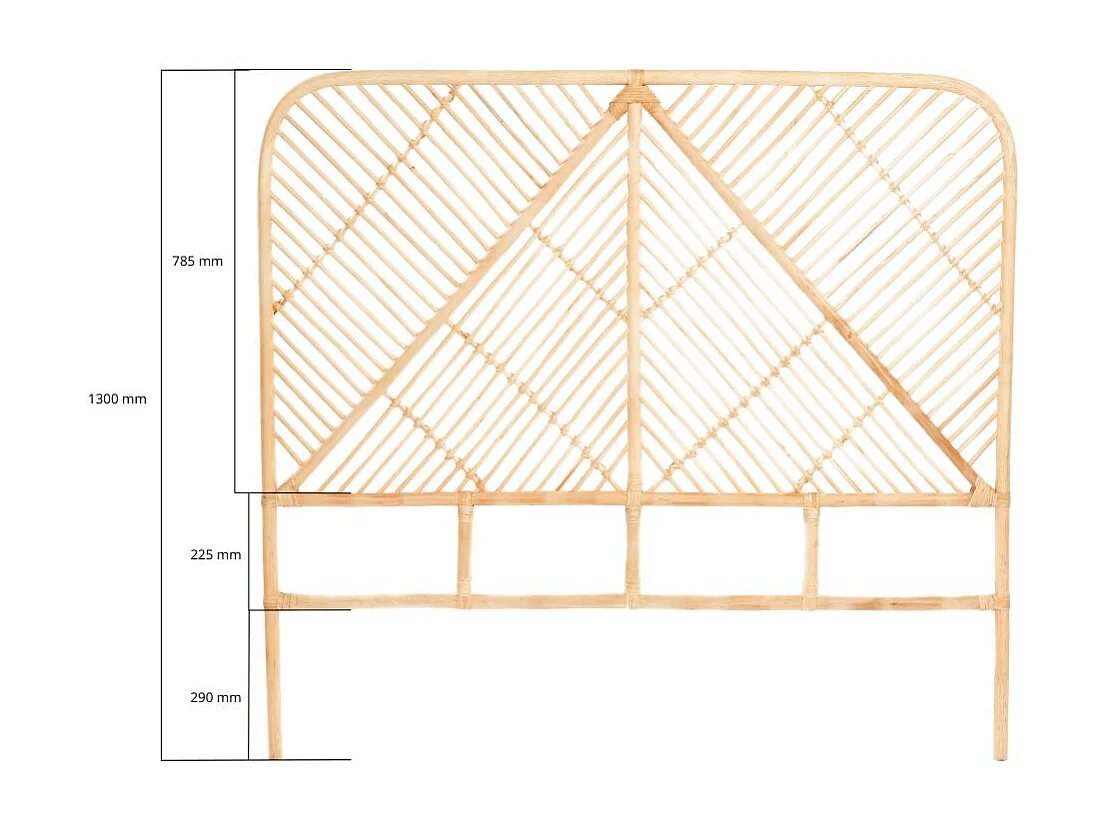 Tête de lit rotin ORLA 180 cm