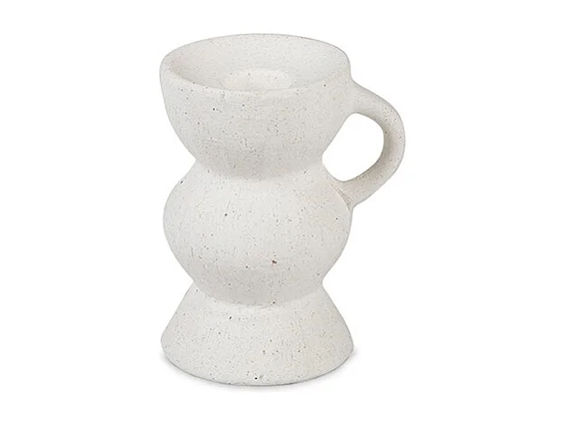 Bougeoir - Céramique blanche - CLEO