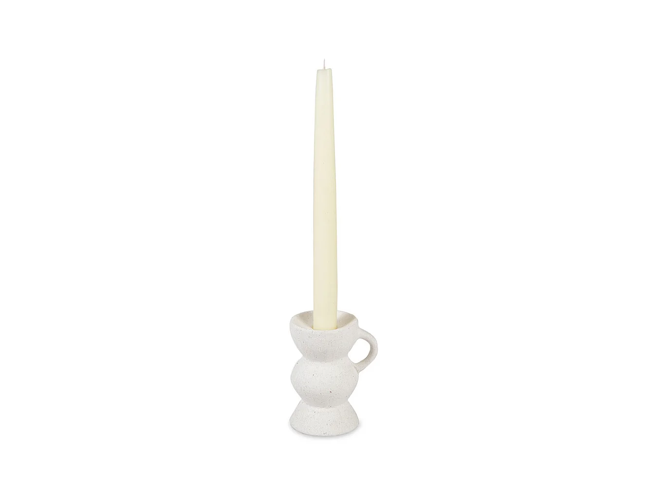Bougeoir - Céramique blanche - CLEO