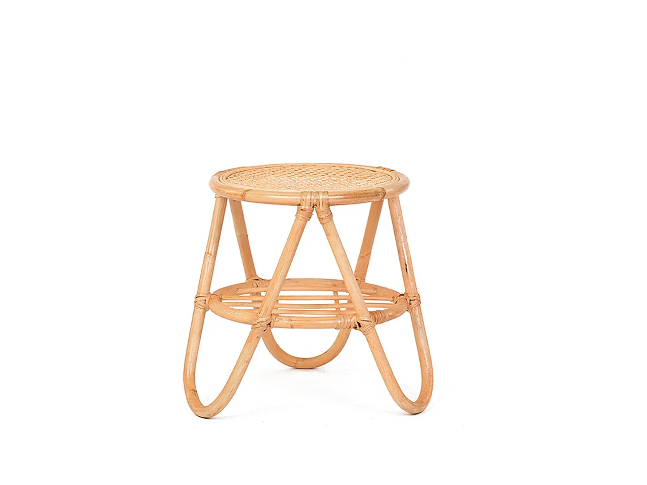 Table d'appoint rotin et cannage ezza