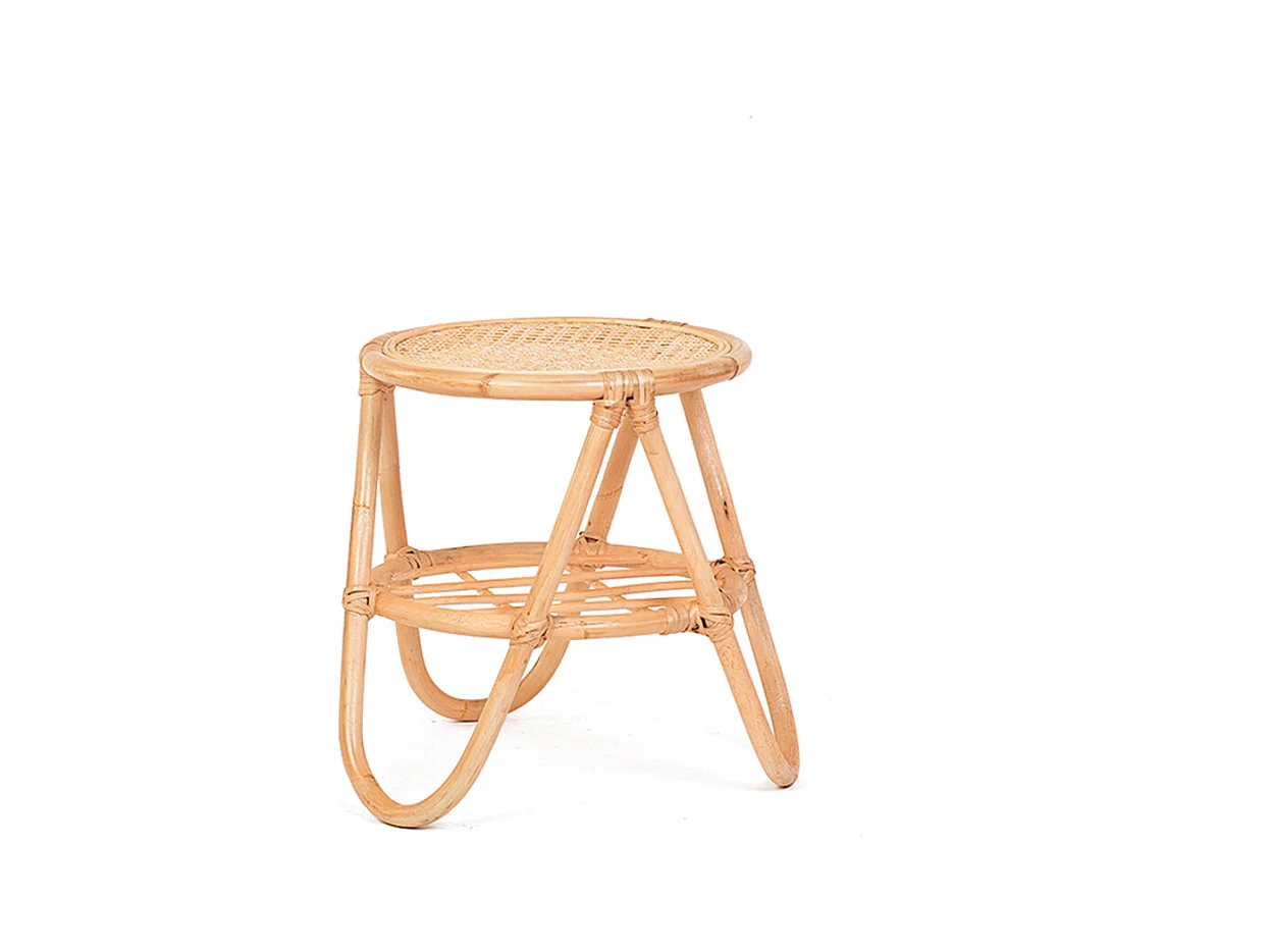 Table d'appoint rotin et cannage ezza