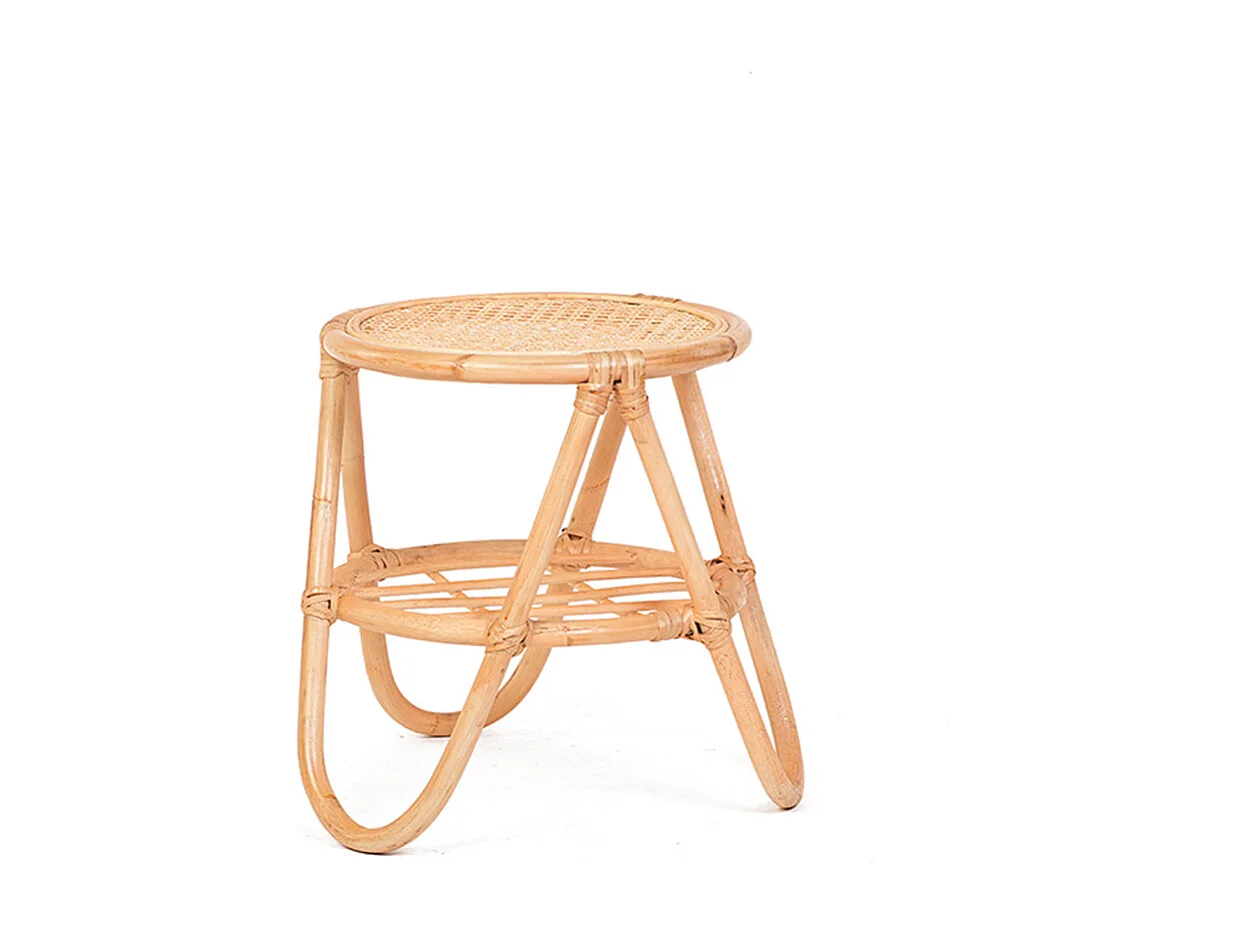 Table d'appoint rotin et cannage ezza