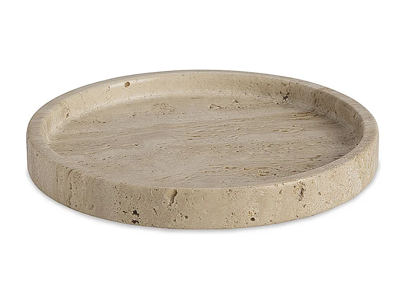 Plateau travertin rond PIETRA