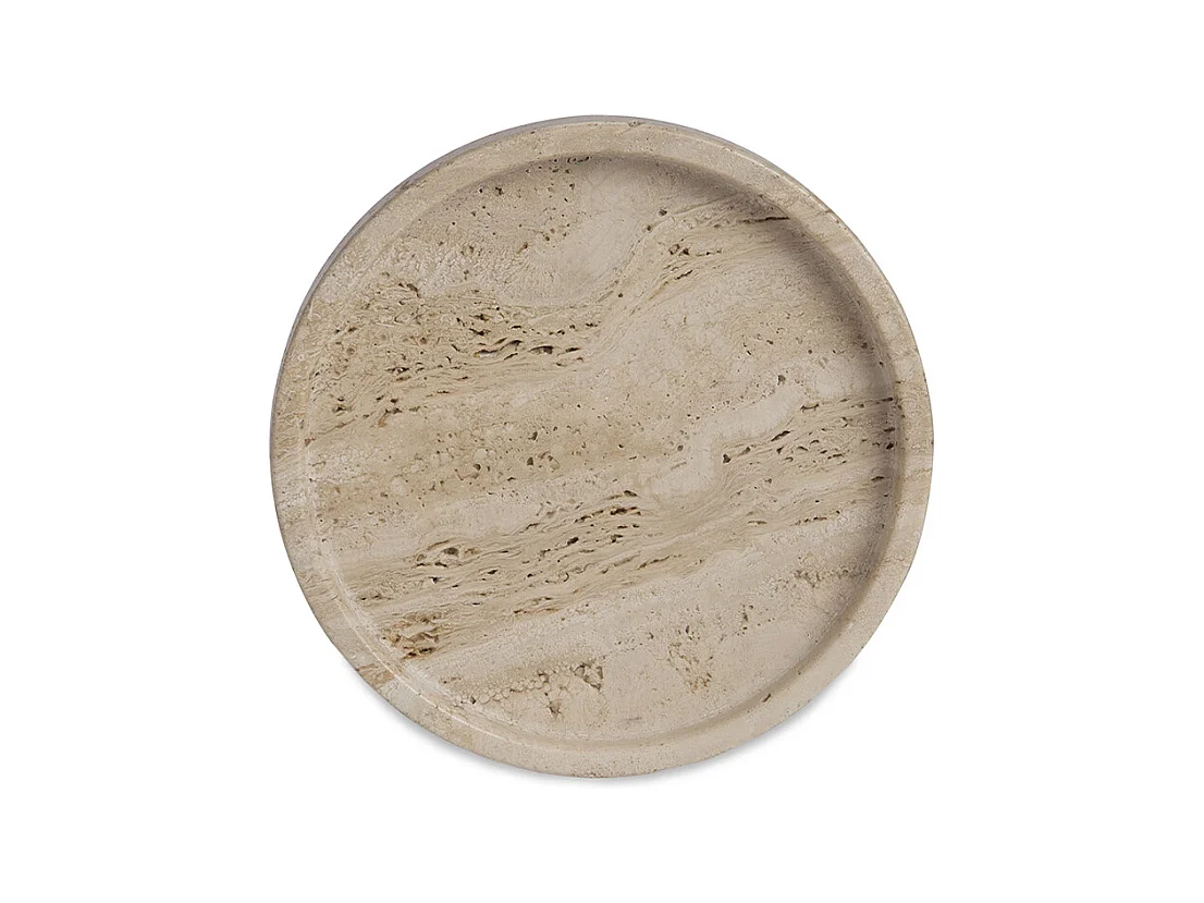 Plateau travertin rond PIETRA
