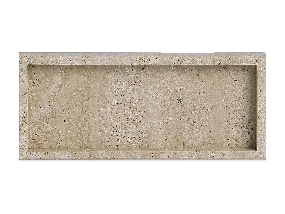 Plateau travertin rectangulaire PIETRA