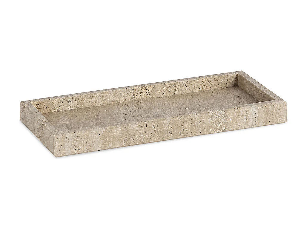 Plateau travertin rectangulaire PIETRA