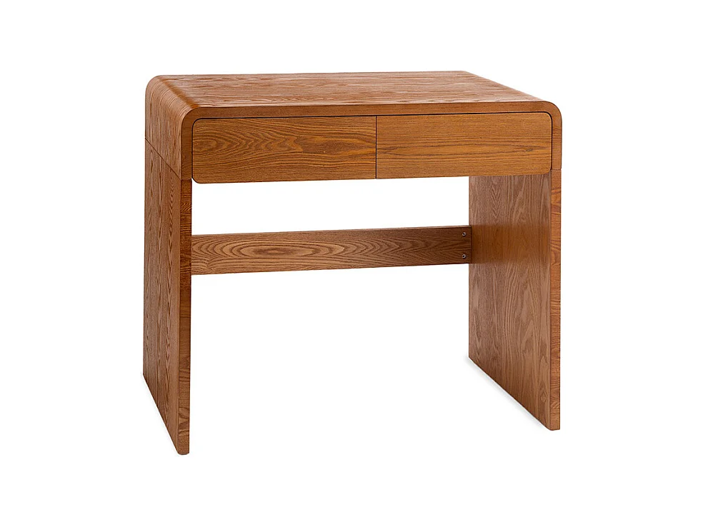 Console 2 tiroirs - Bois foncé - BORGO