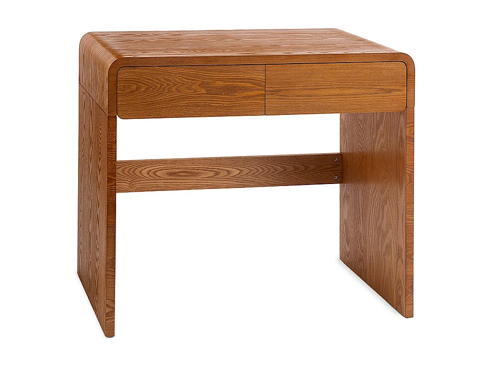 Console 2 tiroirs - Bois foncé - BORGO