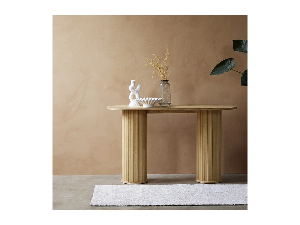 Console - Bois naturel - ALBA