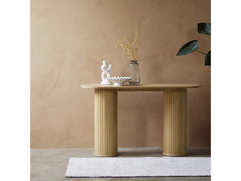 Console - Bois naturel - ALBA