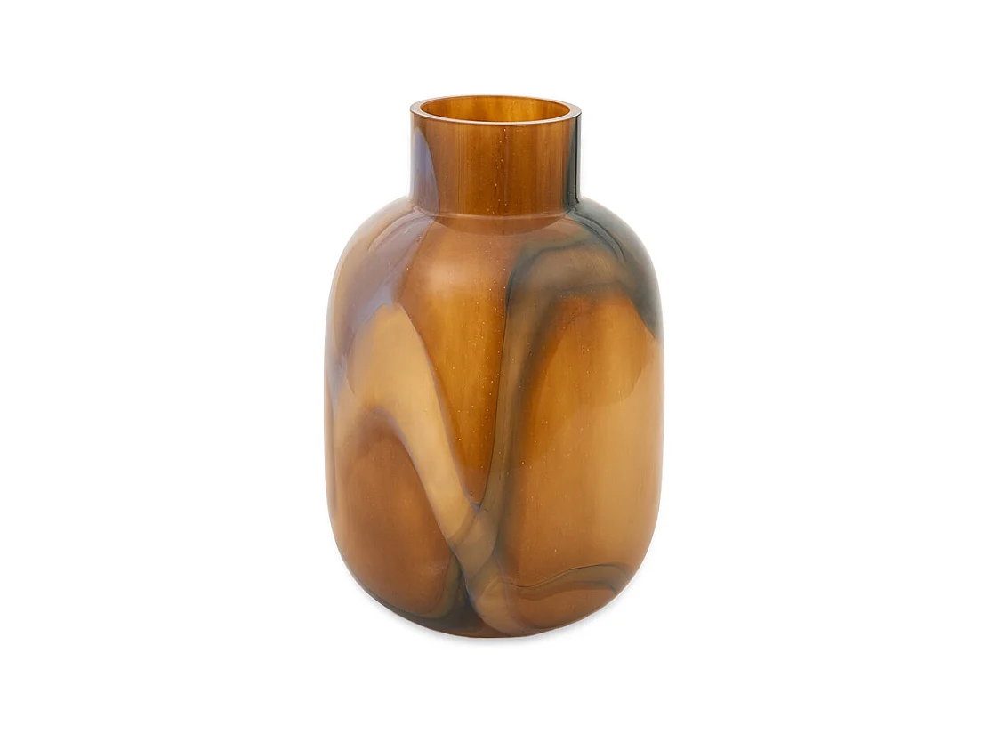 Vase - Verre fumé marron - TINA - 19x29 cm