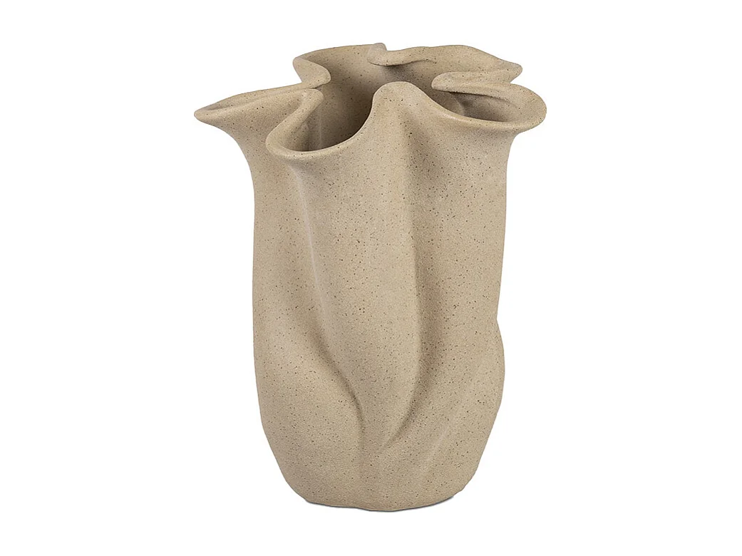 Vase - Céramique grège - FIORE - 20x19x24 cm