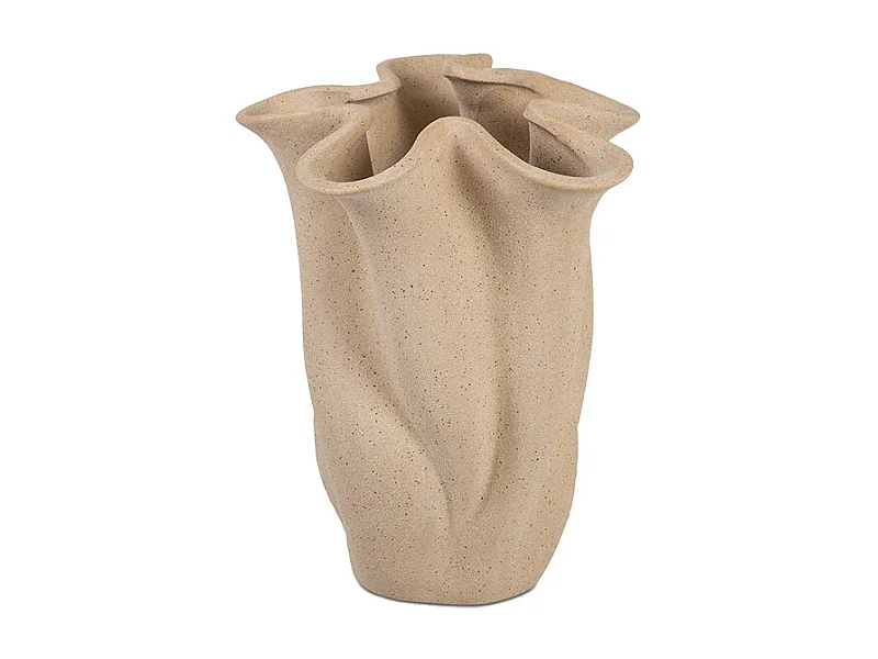 Vase - Céramique grège - FIORE - 16x14x19 cm