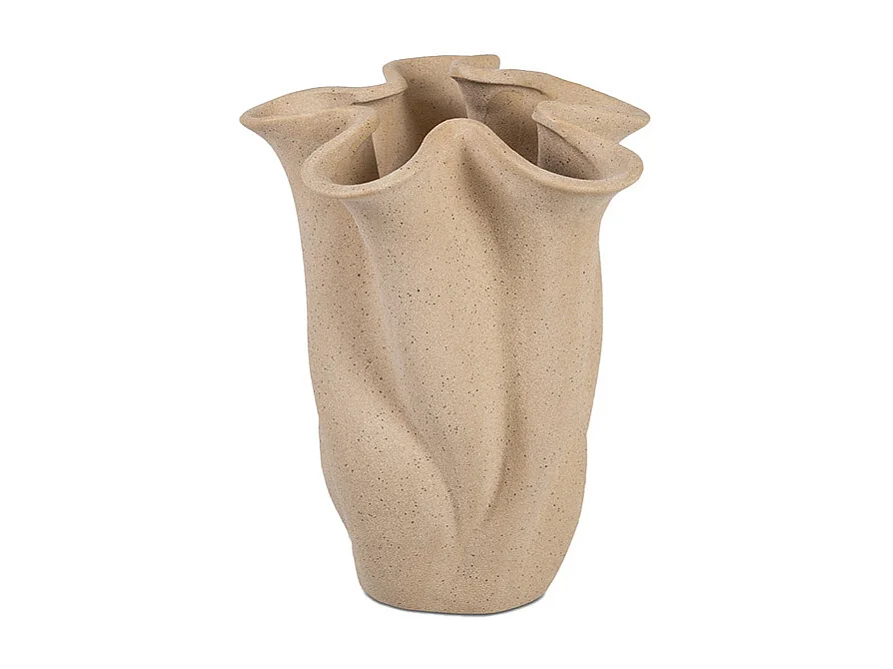Vase - Céramique grège - FIORE - 16x14x19 cm