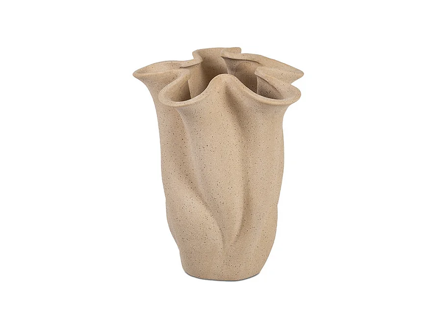 Vase - Céramique grège - FIORE - 16x14x19 cm
