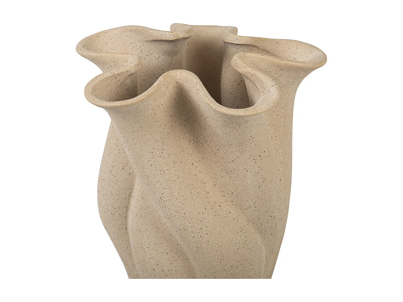 Vase - Céramique grège - FIORE - 16x14x19 cm