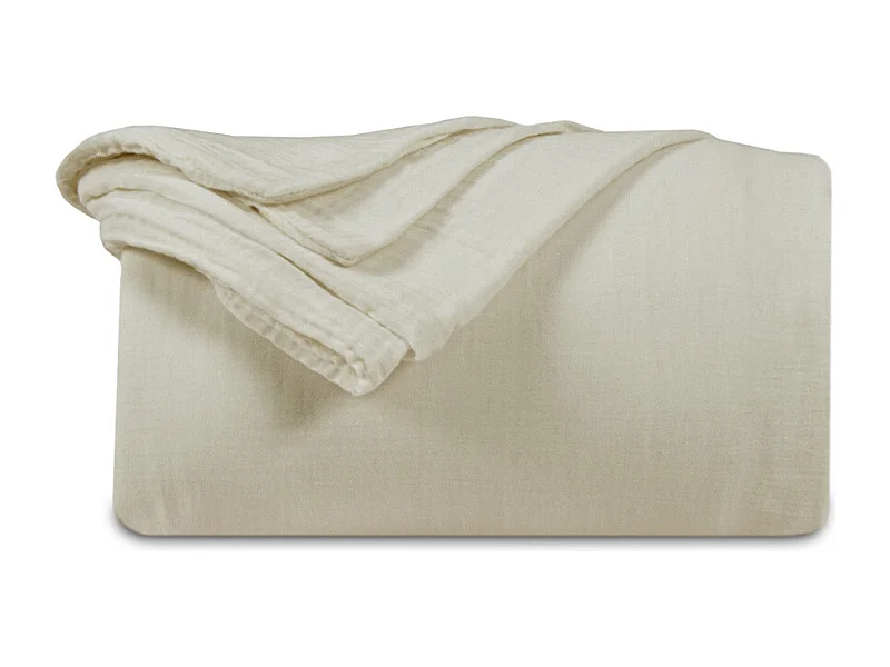Housse de couette gaze de coton sable 240x260 cm