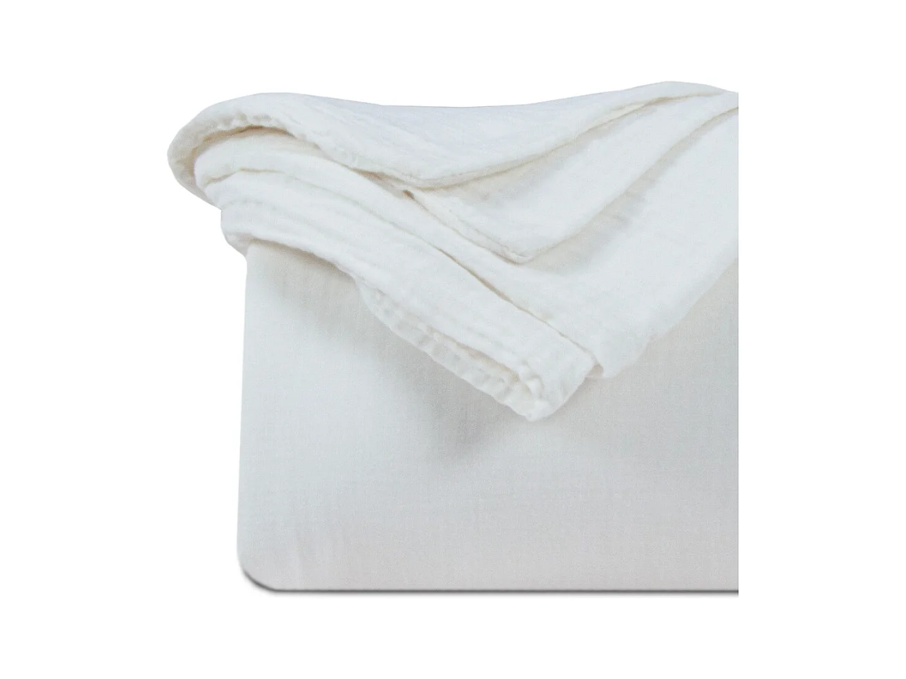 Housse de couette gaze de coton écrue 240x260 cm