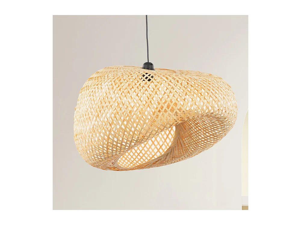 Suspension design bambou naturel