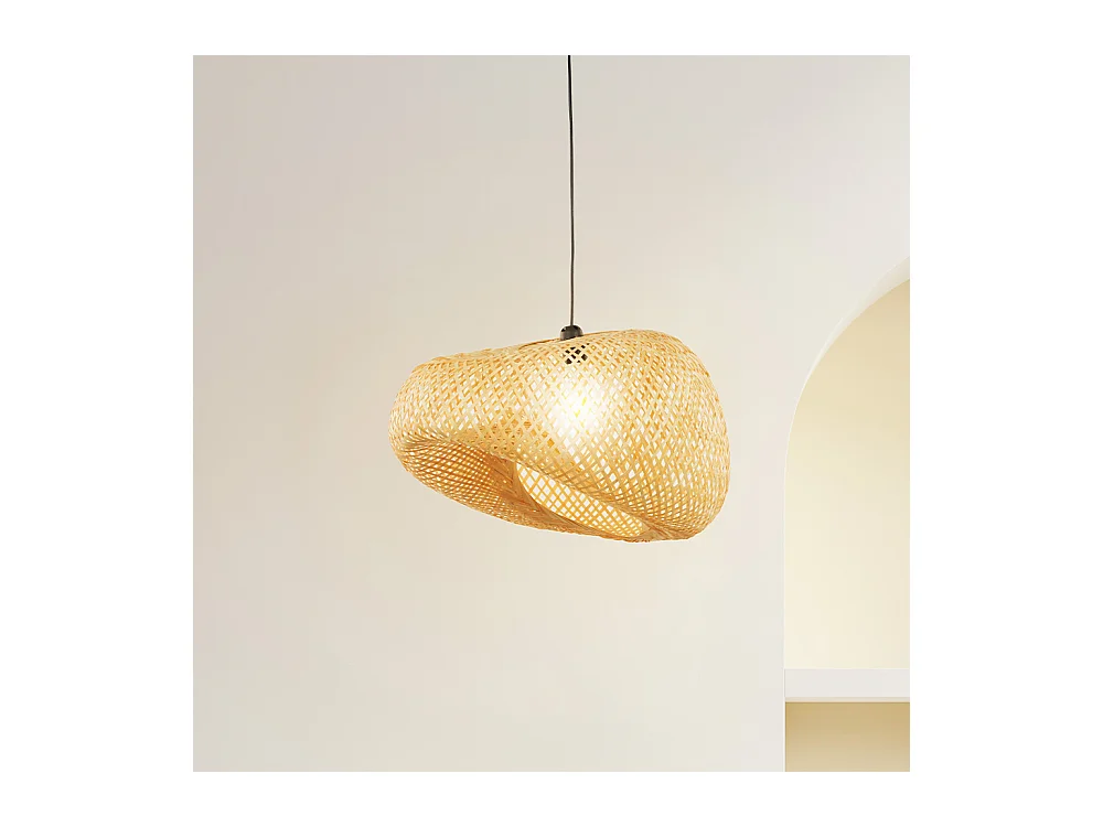 Suspension design bambou naturel