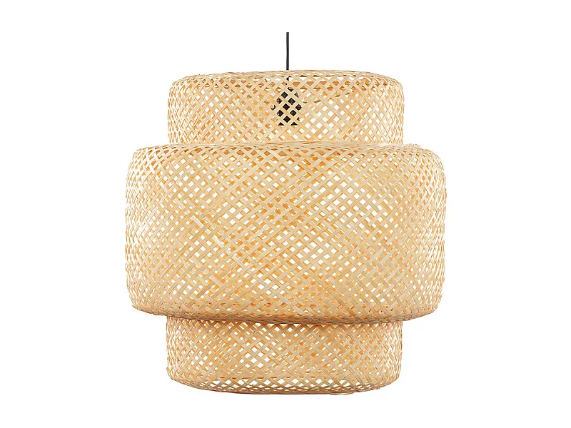 Abat jour en Suspension bambou naturel foncé