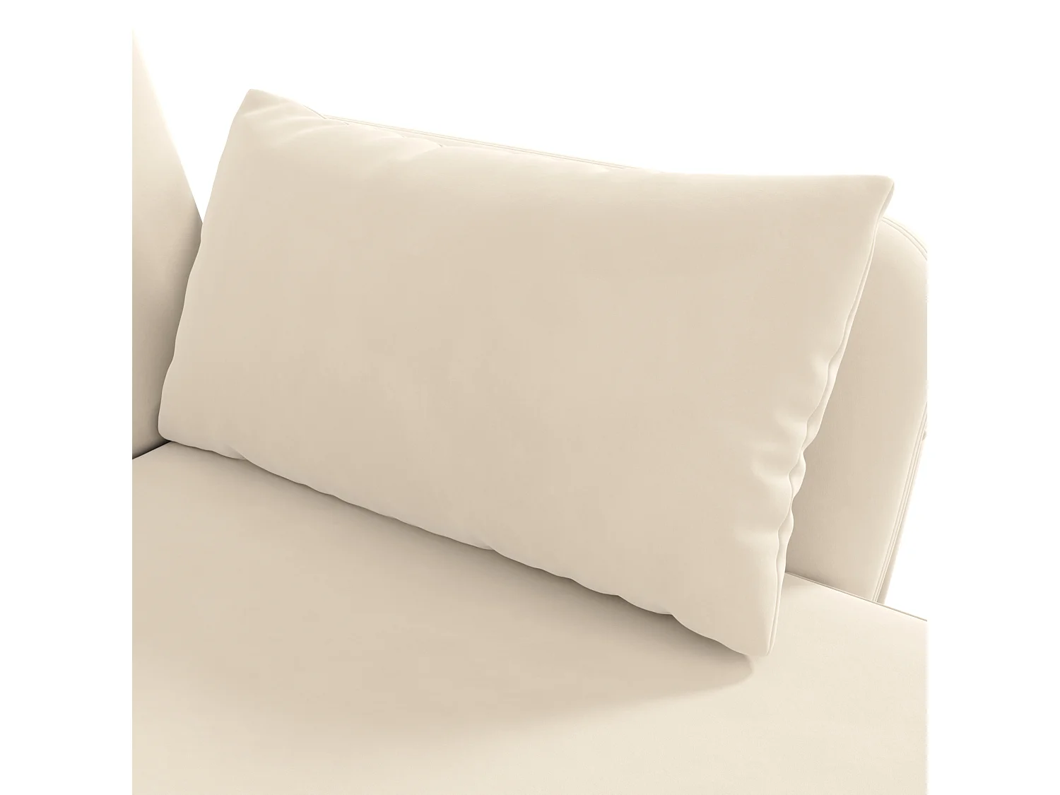 Canapé pliant moderne - Canapé en L - Canapé-lit avec coin supplémentaire - Beige