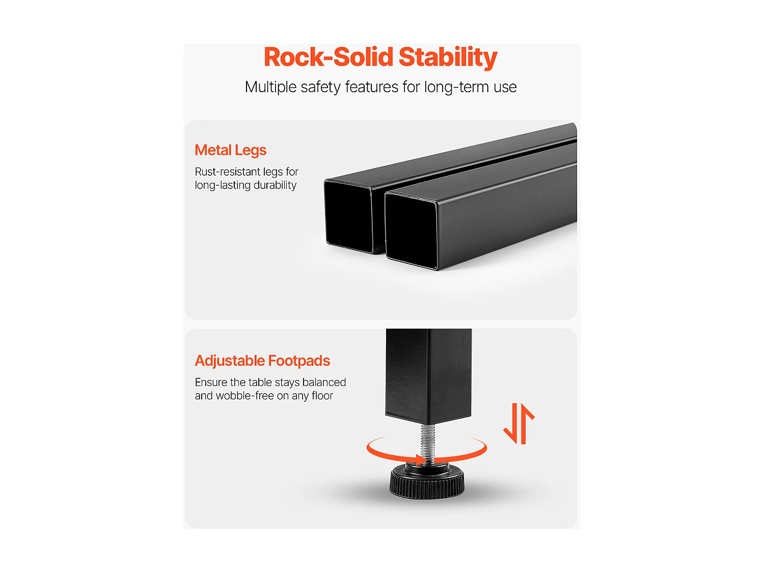 Bartisch SucceBuy, 139.7x38.1x99.1cm, Hoher Tisch mit Solider Metallstruktur, Schmale Lange Theke für Cocktails, Einfach zu Montieren