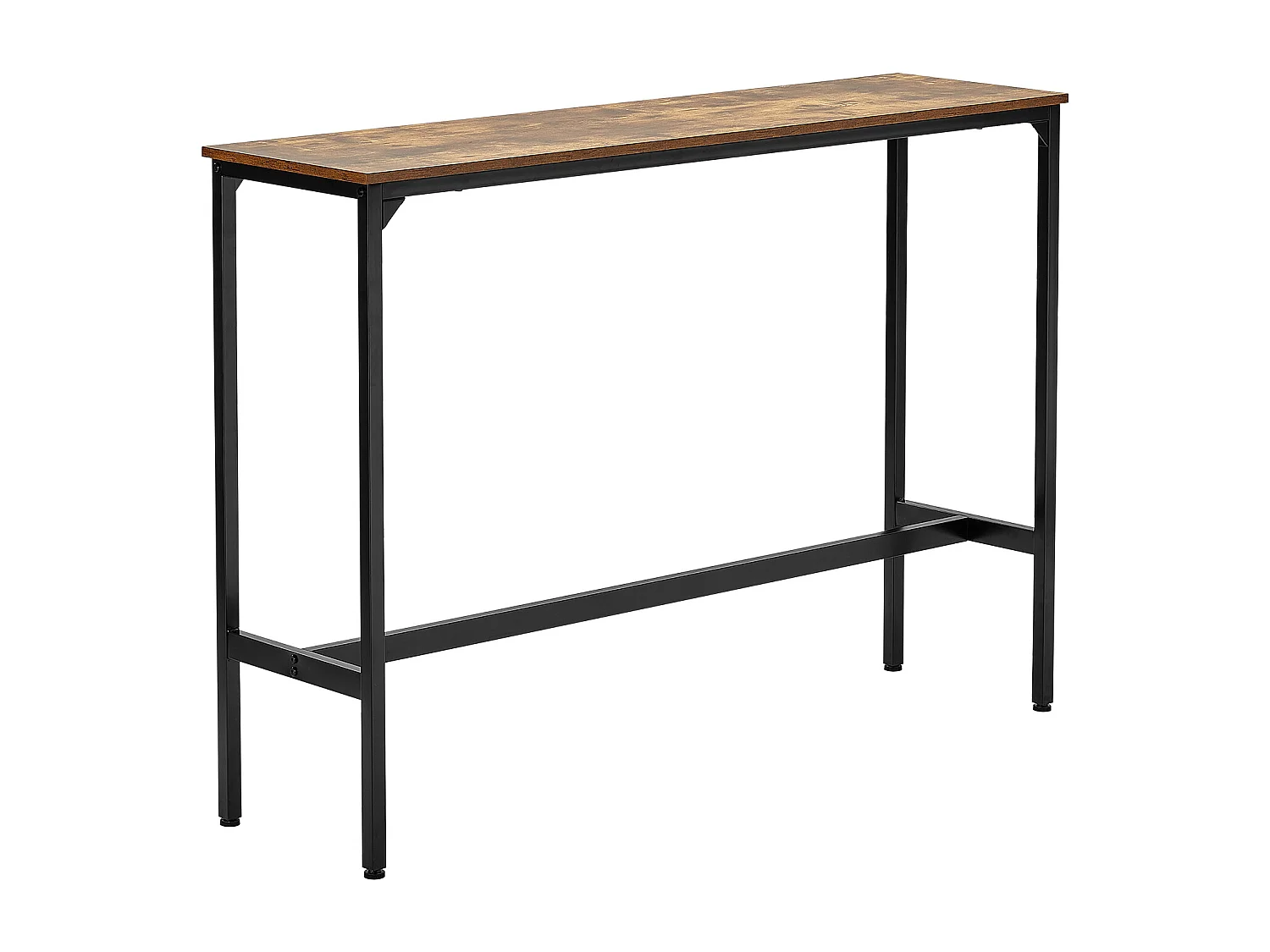 Bartisch SucceBuy, 139.7x38.1x99.1cm, Hoher Tisch mit Solider Metallstruktur, Schmale Lange Theke für Cocktails, Einfach zu Montieren