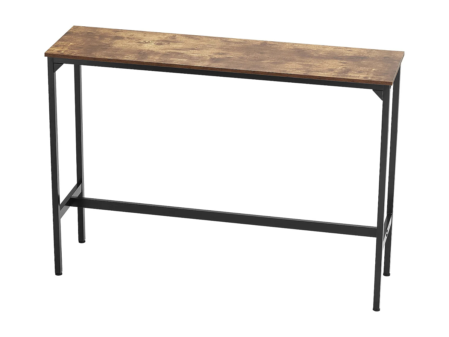 Bartisch SucceBuy, 139.7x38.1x99.1cm, Hoher Tisch mit Solider Metallstruktur, Schmale Lange Theke für Cocktails, Einfach zu Montieren