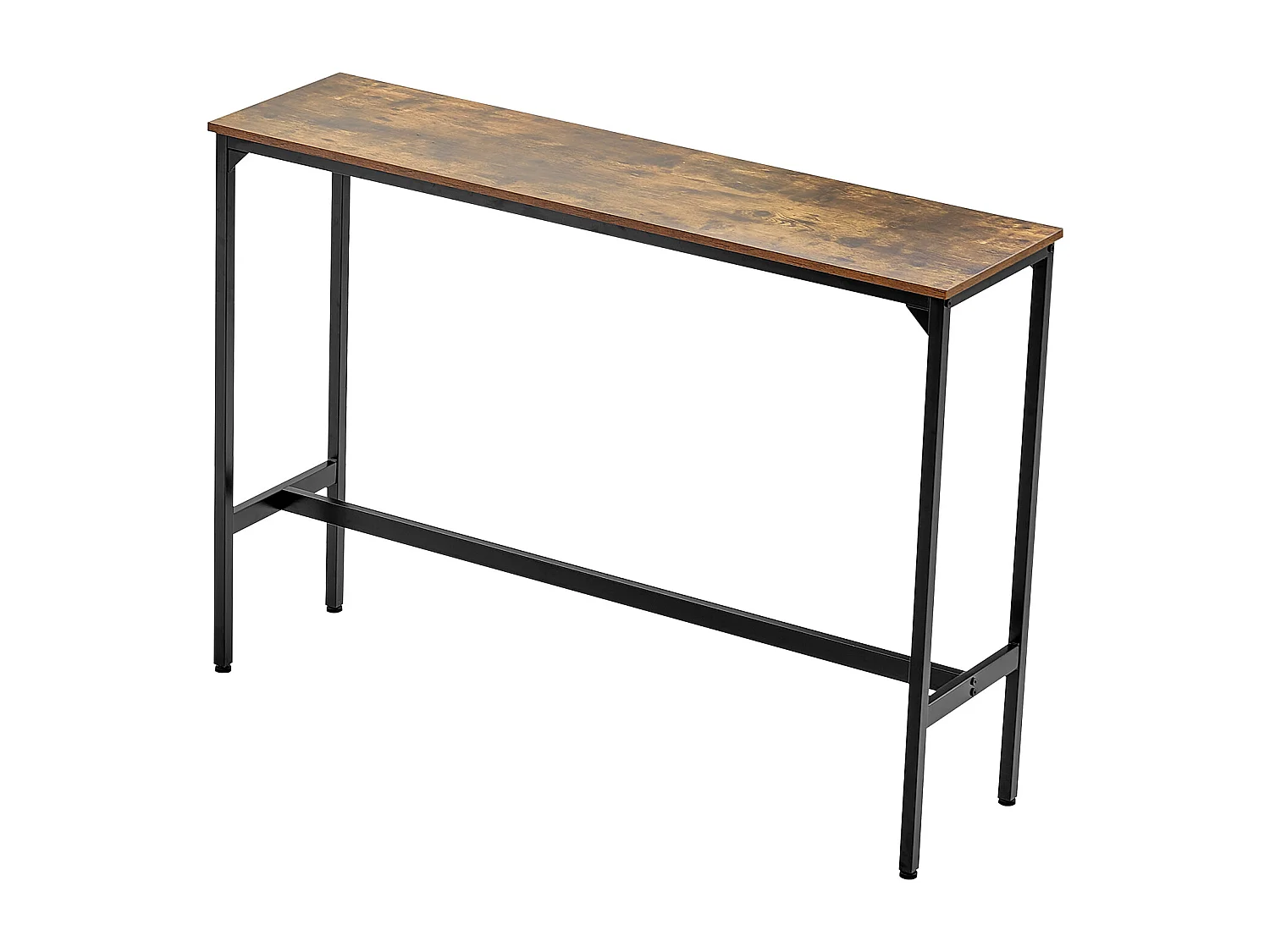 Bartisch SucceBuy, 139.7x38.1x99.1cm, Hoher Tisch mit Solider Metallstruktur, Schmale Lange Theke für Cocktails, Einfach zu Montieren