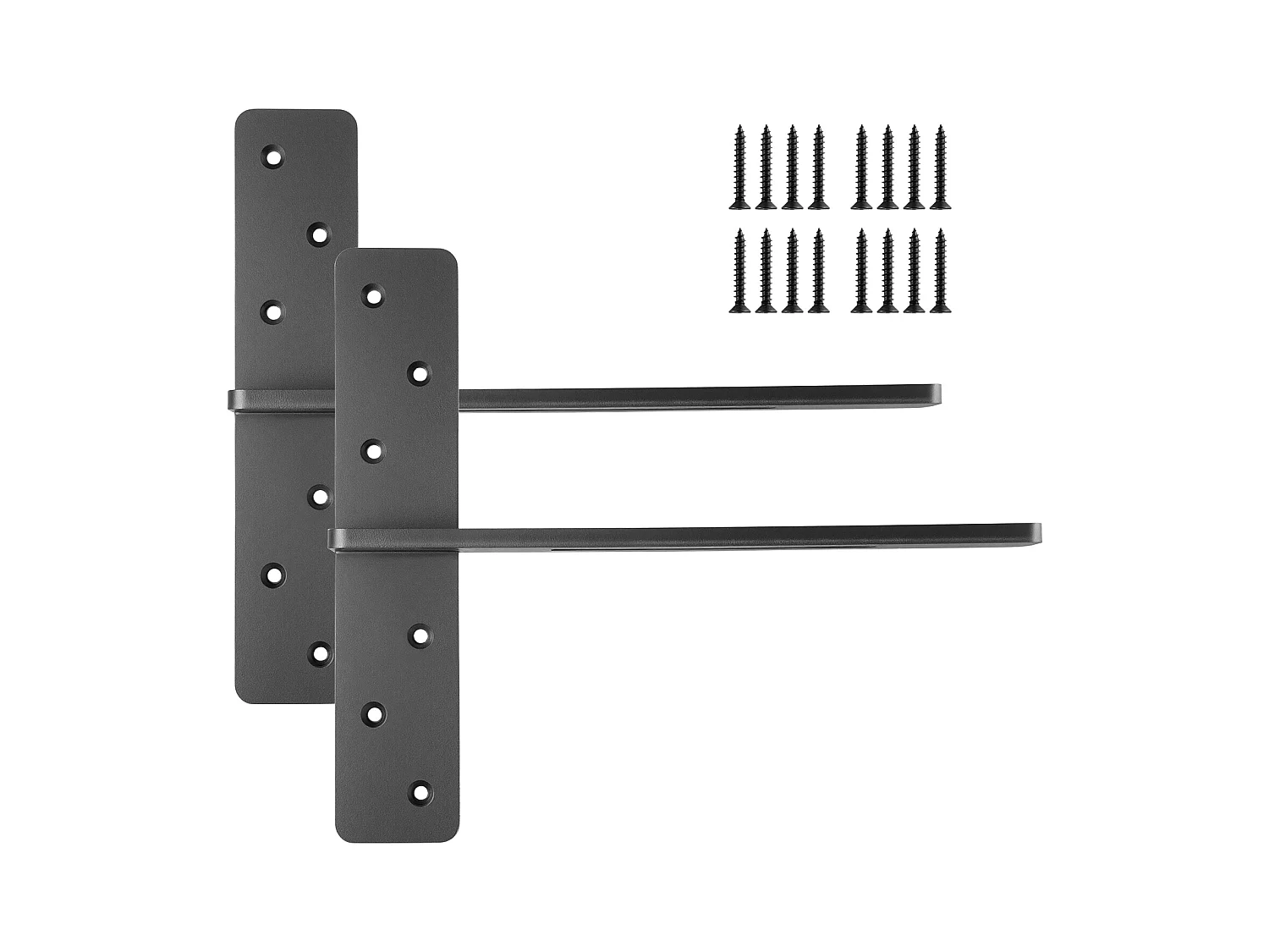 Supports d'Étagère SucceBuy en T, Lot de 2, Capacité de Charge de 90 kg, Dimensions 35.56x 7.35 x 30.48 cm, Supports d'Étagères en Acier Durables