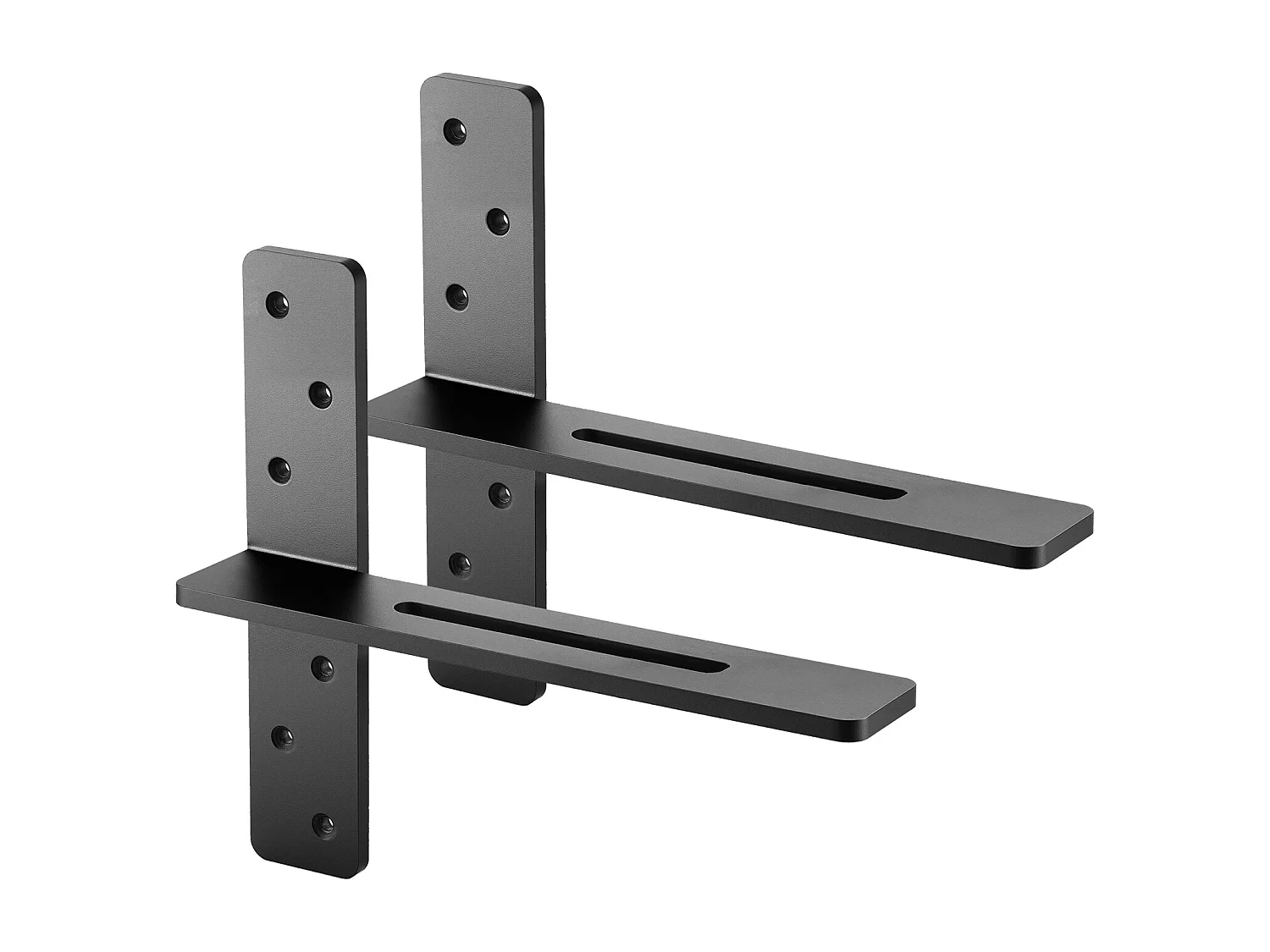 Supports d'Étagère SucceBuy en T, Lot de 2, Capacité de Charge de 90 kg, Dimensions 35.56x 7.35 x 30.48 cm, Supports d'Étagères en Acier Durables