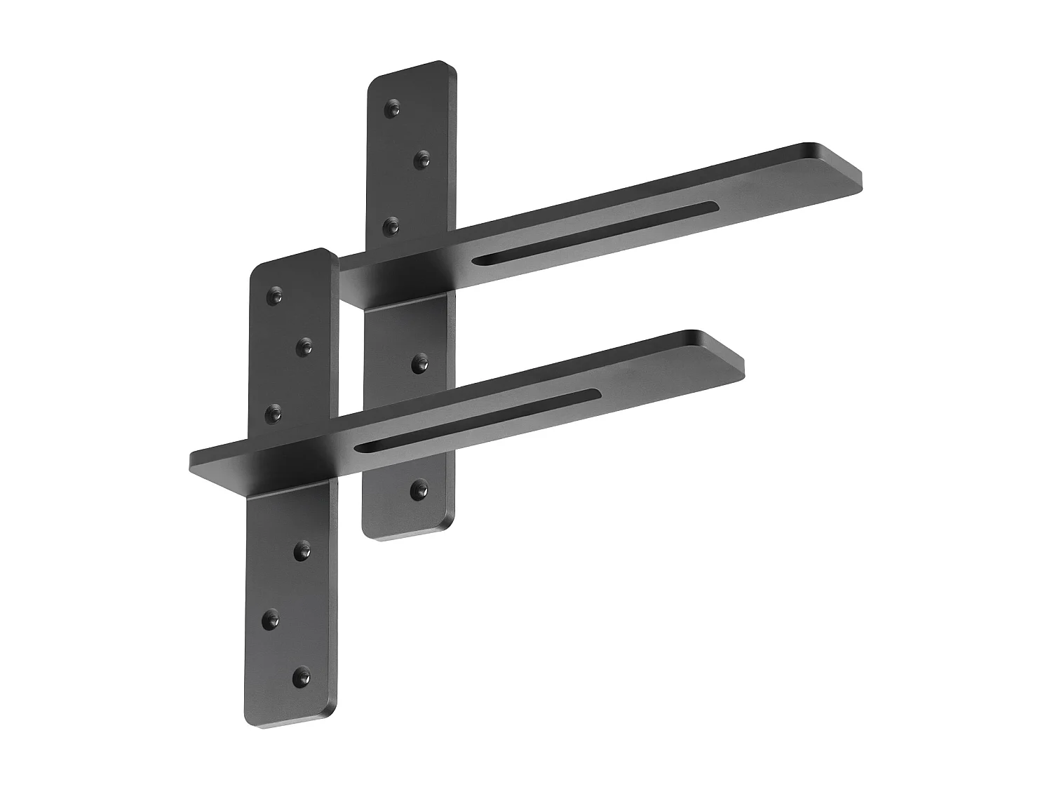 Supports d'Étagère SucceBuy en T, Lot de 2, Capacité de Charge de 90 kg, Dimensions 35.56x 7.35 x 30.48 cm, Supports d'Étagères en Acier Durables