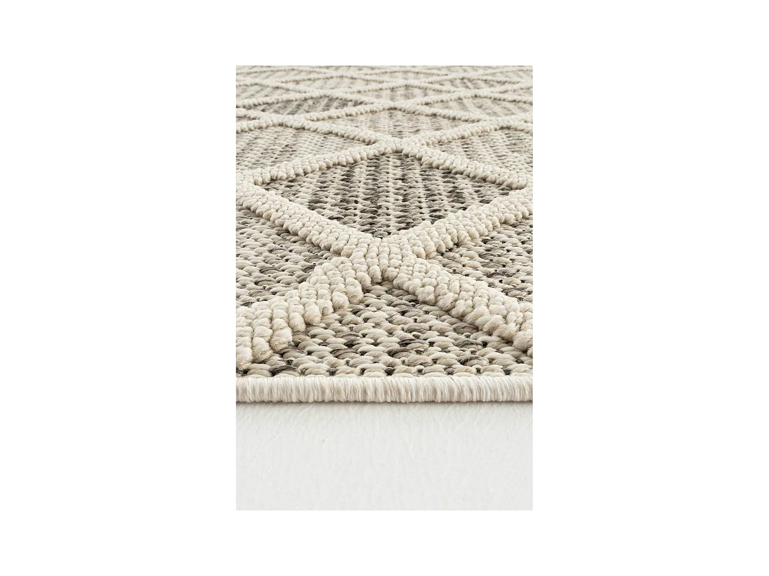 Tapis de salon beige – effet tresse, 120x180 cm ISTANBUL