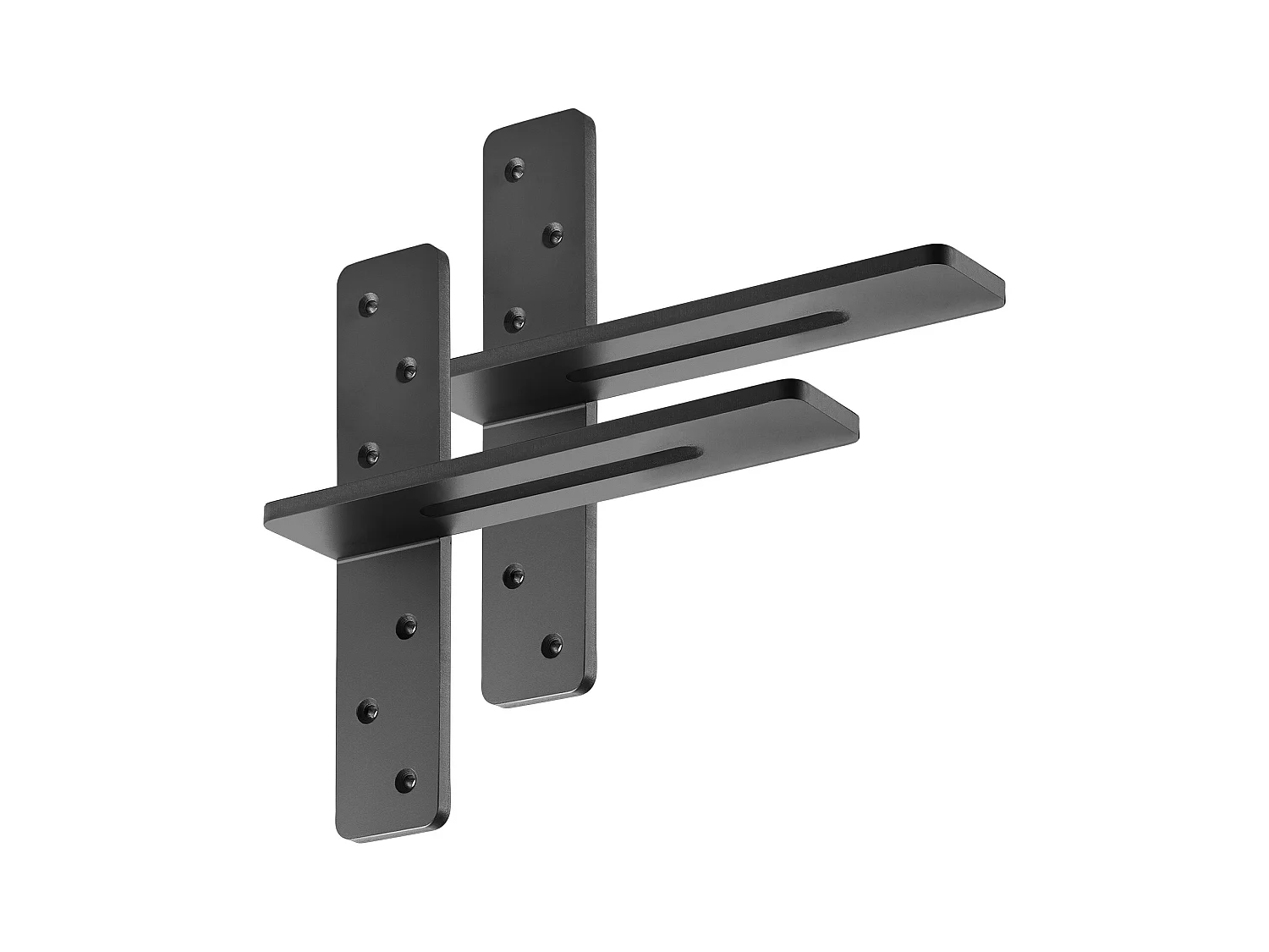 Support d'Étagère SucceBuy Flottante, 30.48x7.35x30.48 cm, Supports Muraux Invisibles en T Robustes, Lot de 2, Capacité de Charge 90 kg, avec Vis