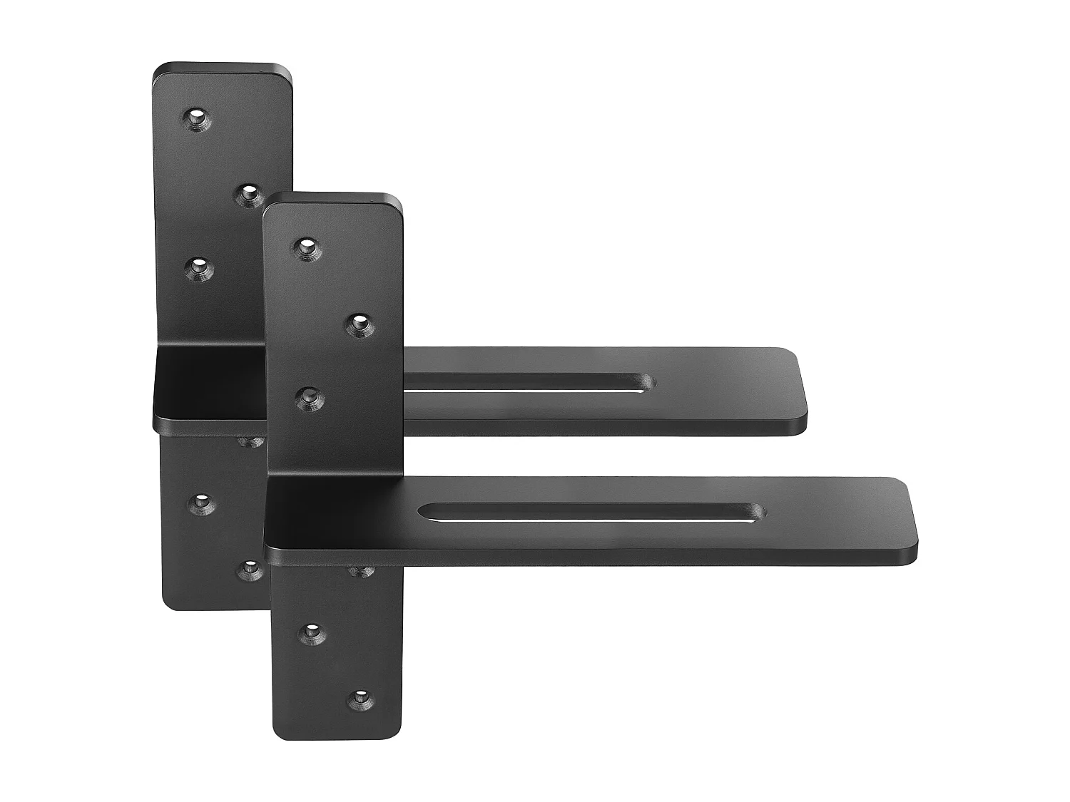 Support d'Étagère SucceBuy Flottante, 30.48x7.35x30.48 cm, Supports Muraux Invisibles en T Robustes, Lot de 2, Capacité de Charge 90 kg, avec Vis