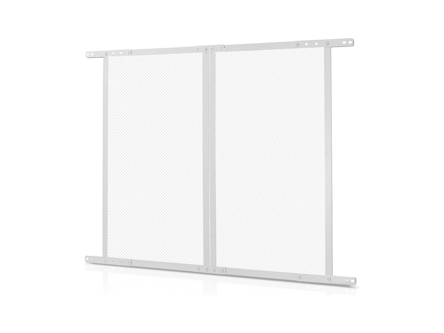 Moustiquaire de Porte SucceBuy de Camping-Car 66.04 x 60.96 cm, Facile à Installer, Filet de Protection pour Animaux en Alliage d'Aluminium Robuste, Blanc