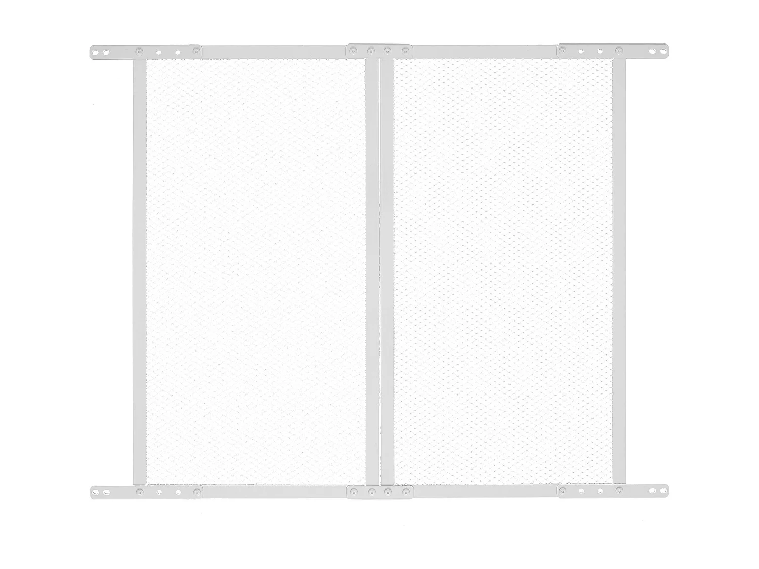 Moustiquaire de Porte SucceBuy de Camping-Car 66.04 x 60.96 cm, Facile à Installer, Filet de Protection pour Animaux en Alliage d'Aluminium Robuste, Blanc