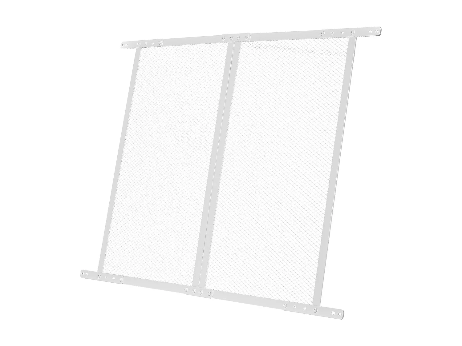 Moustiquaire de Porte SucceBuy de Camping-Car 66.04 x 60.96 cm, Facile à Installer, Filet de Protection pour Animaux en Alliage d'Aluminium Robuste, Blanc