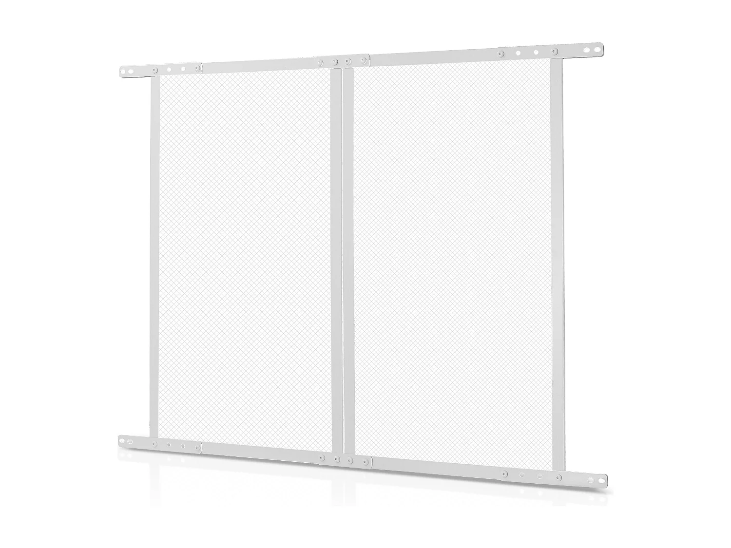 Moustiquaire de Porte SucceBuy de Camping-Car 66.04 x 60.96 cm, Facile à Installer, Filet de Protection pour Animaux en Alliage d'Aluminium Robuste, Blanc