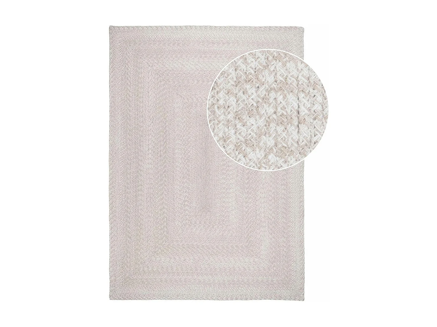 Tapis d'extérieur en plastique recyclé - teinte sable MENDOZA