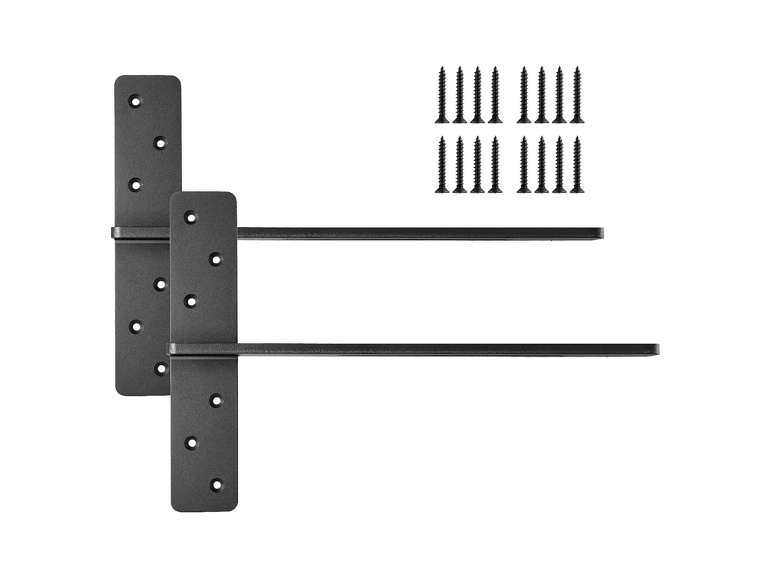 Supports d'Étagère SucceBuy en T Robustes, Lot de 2, Capacité de Charge de 90 kg, 45.72 x 7.35 x 30.48 cm, pour Étagères et Supports de Comptoir