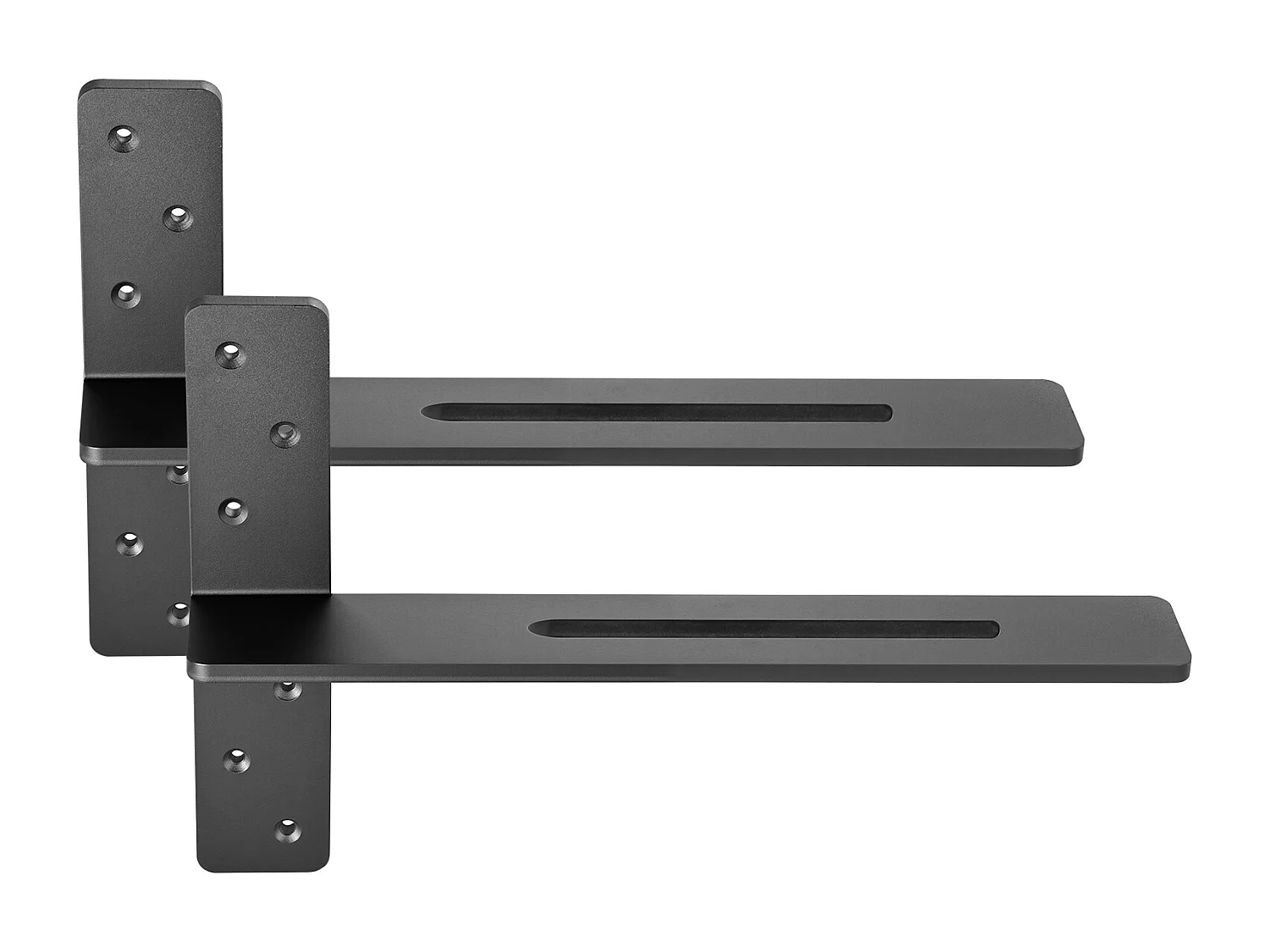 Soportes de Estante en T Robustos SucceBuy, Lote de 2, Capacidad de Carga de 90 kg, 45.72 x 7.35 x 30.48 cm, para Estantes y Soportes de Mostrador